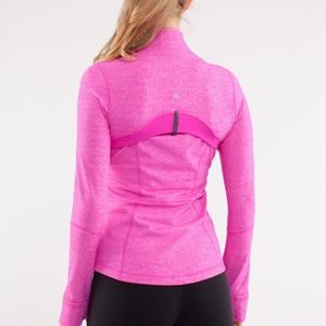 heathered pink Lululemon define jacket, size 4